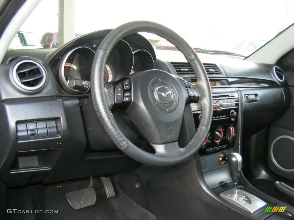 2009 Mazda MAZDA3 s Sport Hatchback Black Dashboard Photo #39282335