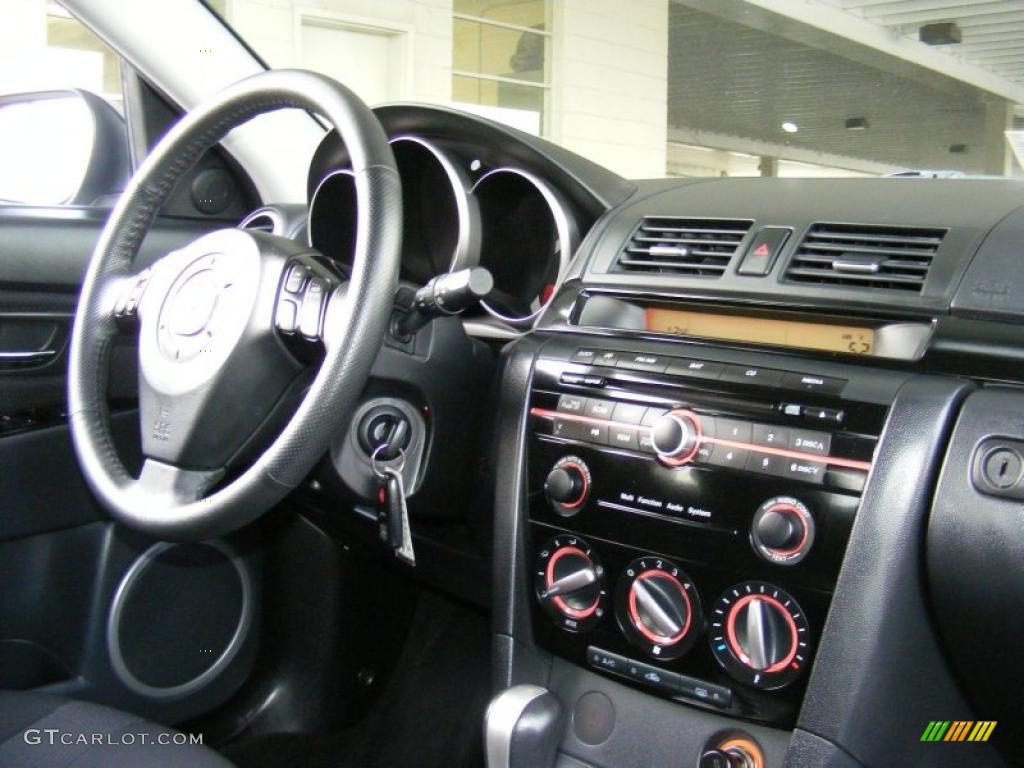 2009 Mazda MAZDA3 s Sport Hatchback Black Dashboard Photo #39282471