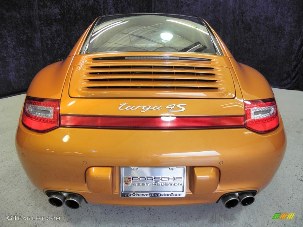 2009 911 Targa 4S - Nordic Gold Metallic / Sand Beige photo #19