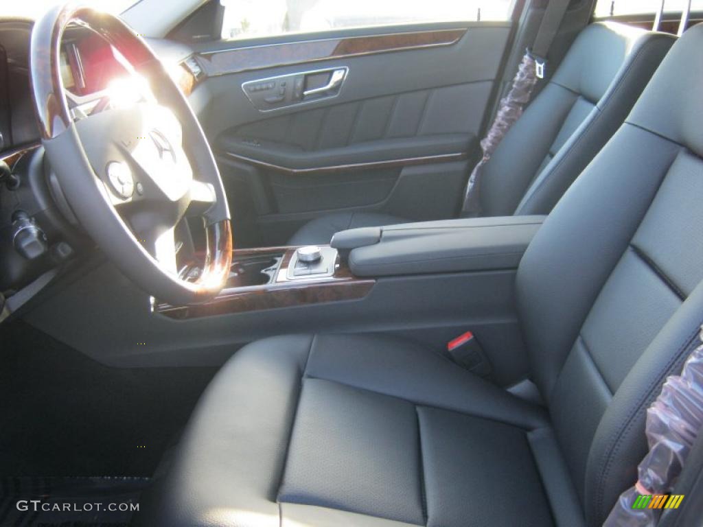 Black Interior 2011 Mercedes-Benz E 350 4Matic Wagon Photo #39283999