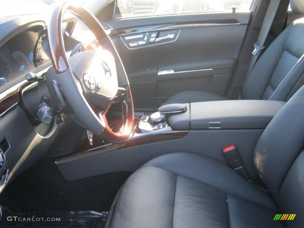Black Interior 2011 Mercedes-Benz S 550 Sedan Photo #39284263