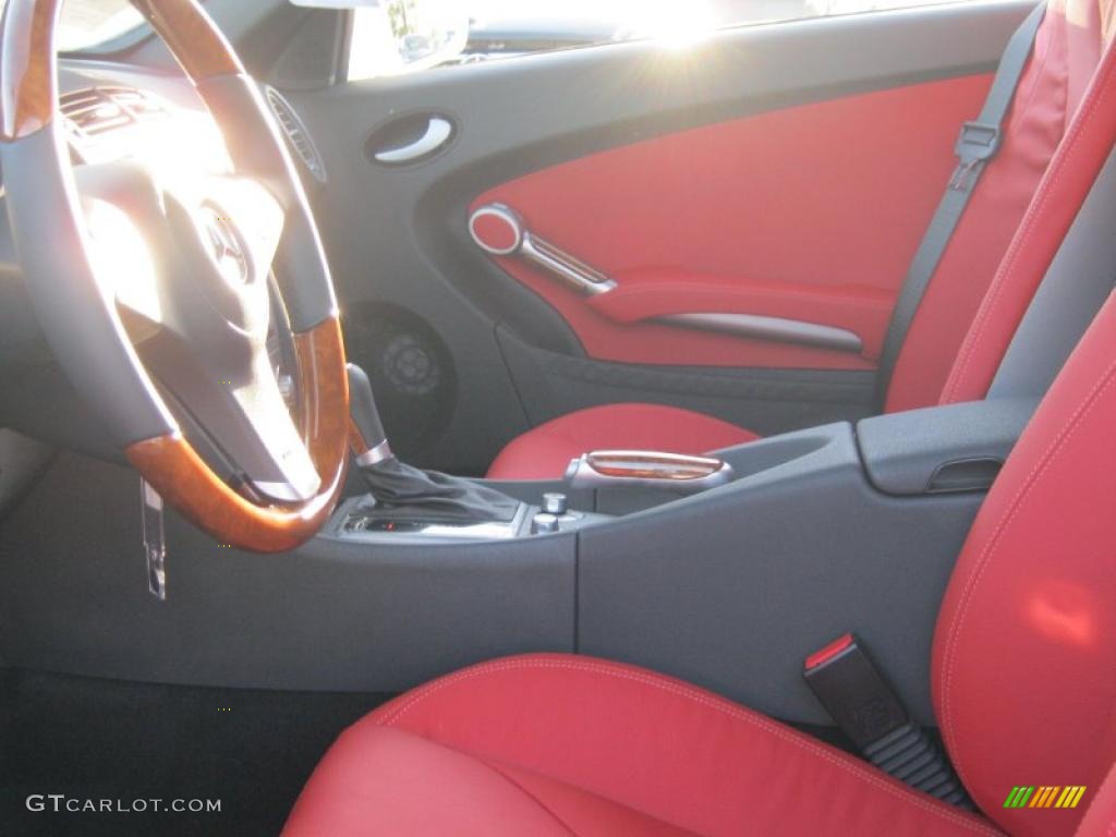 2011 SLK 300 Roadster - Arctic White / Red photo #4