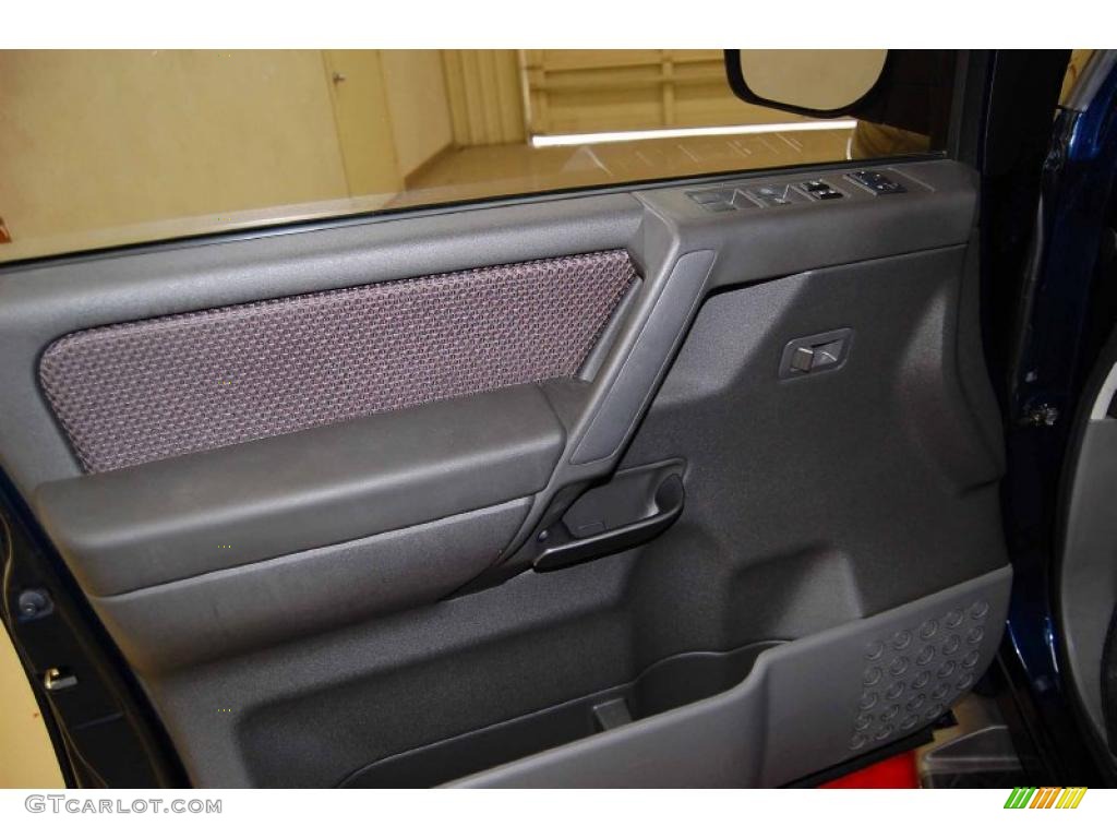 2007 Nissan Armada SE Graphite/Titanium Door Panel Photo #39285723