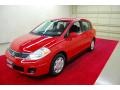 2009 Red Alert Nissan Versa 1.8 S Hatchback  photo #3