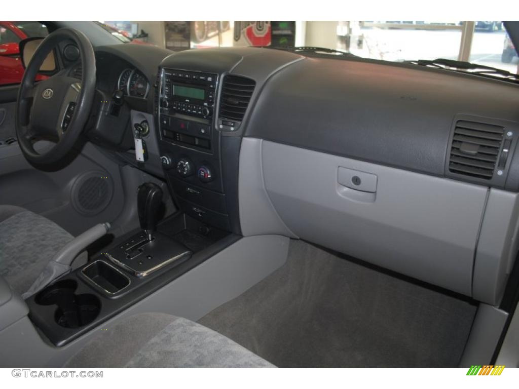 2008 Kia Sorento LX Gray Dashboard Photo #39288627