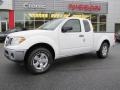 2011 Avalanche White Nissan Frontier SV V6 King Cab  photo #1