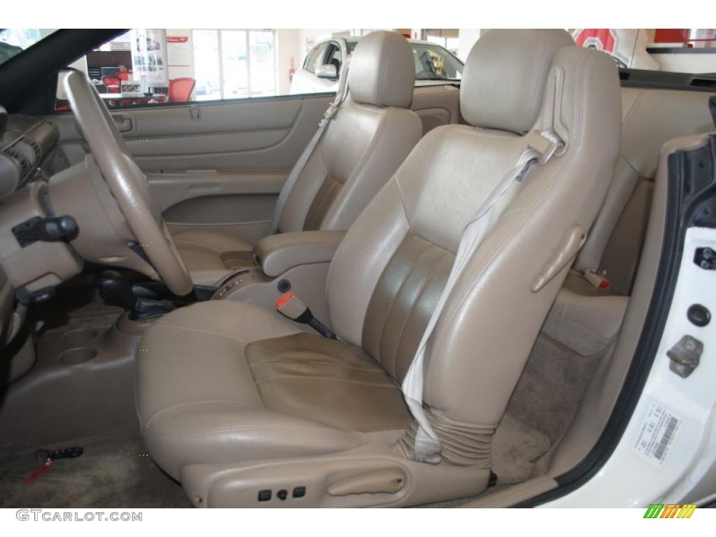 Taupe Interior 2003 Chrysler Sebring GTC Convertible Photo #39289371