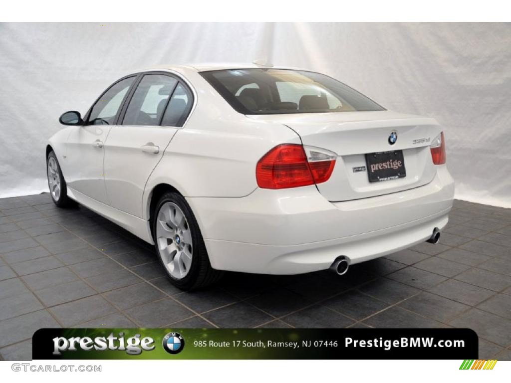 2008 3 Series 335xi Sedan - Alpine White / Black photo #4