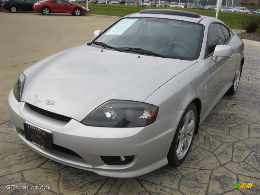 Sterling Silver Metallic 2006 Hyundai Tiburon GS Exterior Photo #39289667