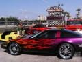 1988 Burgundy/Maroon/Multi-Color Flames Chevrolet Corvette Coupe  photo #2