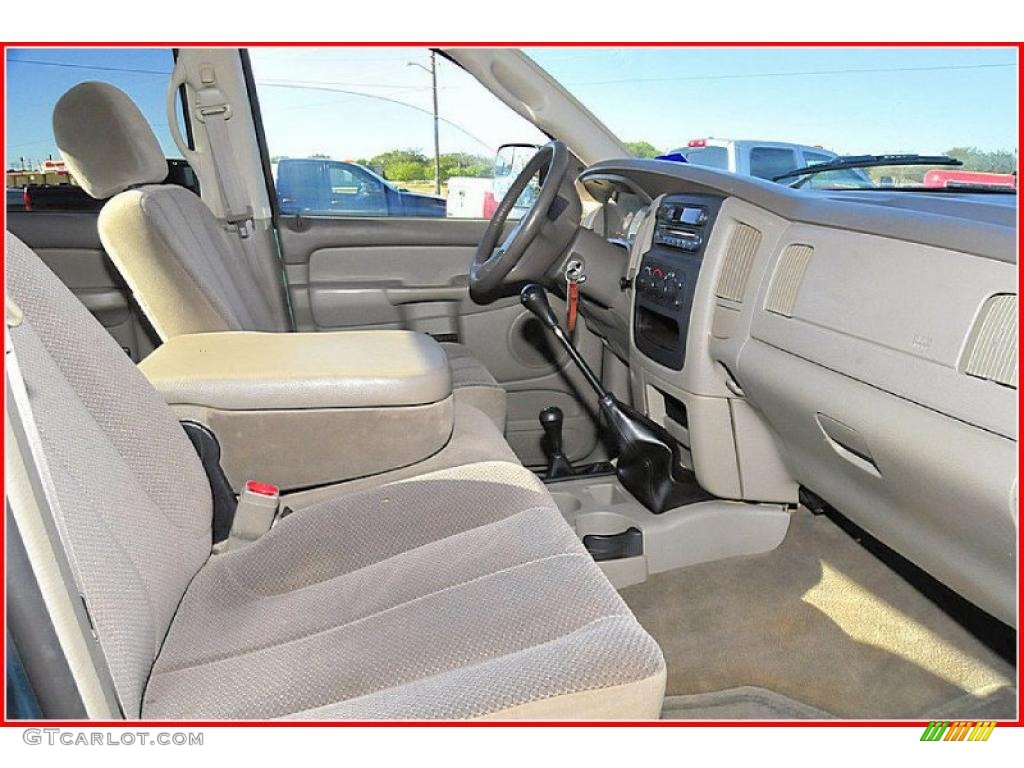 Taupe Interior 2003 Dodge Ram 2500 SLT Quad Cab 4x4 Photo #39289975