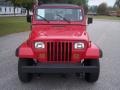 1995 Poppy Red Jeep Wrangler S 4x4  photo #2
