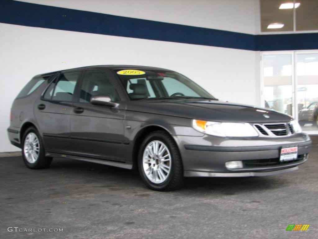Steel Gray Metallic 2005 Saab 9-5 Arc Sport Wagon Exterior Photo #39290803