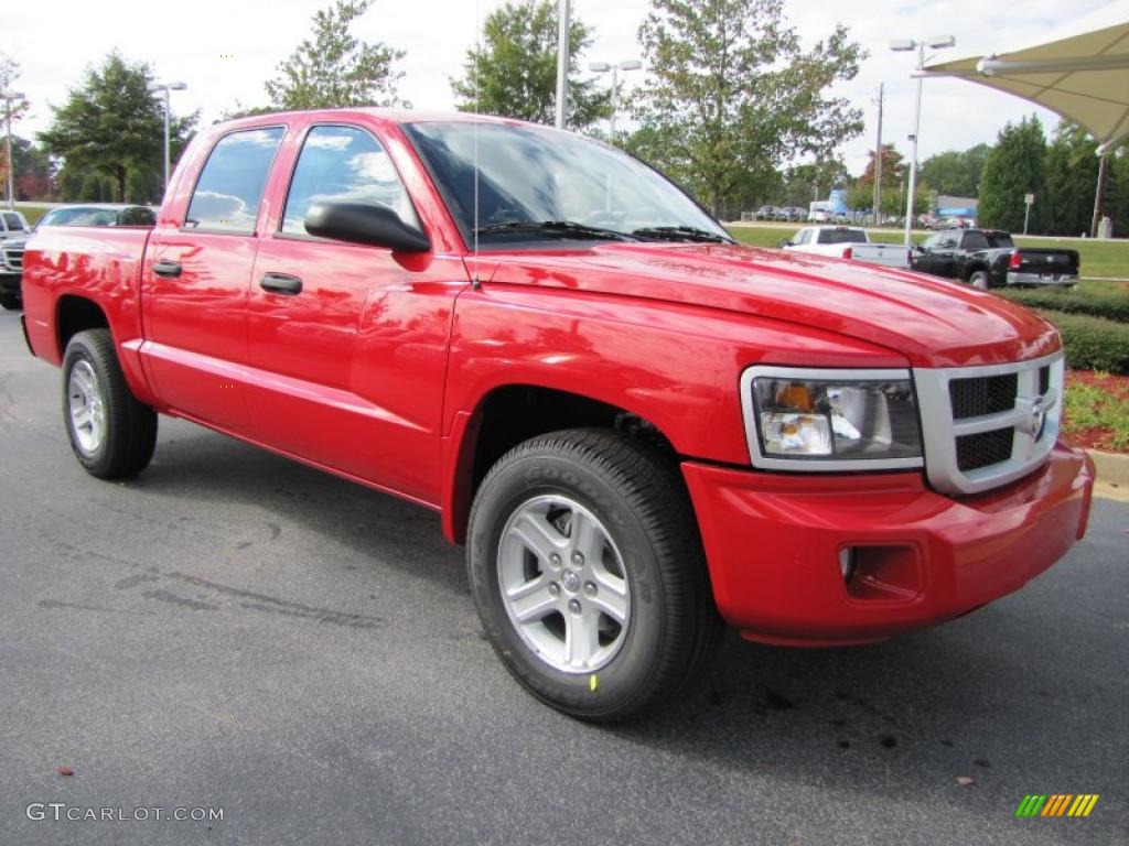 Flame Red 2011 Dodge Dakota Big Horn Crew Cab Exterior Photo #39291179