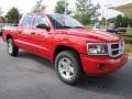 Flame Red 2011 Dodge Dakota Big Horn Crew Cab Exterior