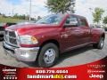 Deep Cherry Red Crystal Pearl - Ram 3500 HD Big Horn Crew Cab Dually Photo No. 1