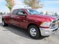 Deep Cherry Red Crystal Pearl 2011 Dodge Ram 3500 HD Big Horn Crew Cab Dually Exterior