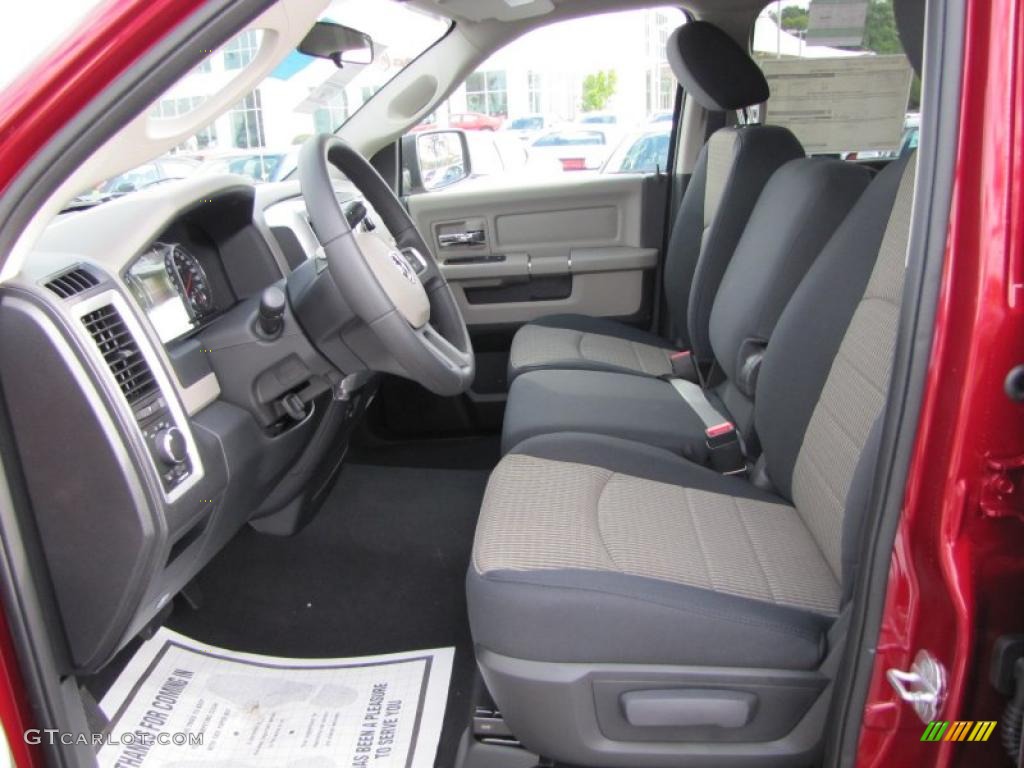 2011 Ram 1500 SLT Quad Cab - Deep Cherry Red Crystal Pearl / Dark Slate Gray/Medium Graystone photo #6