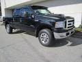 Black 2007 Ford F350 Super Duty XLT Crew Cab 4x4