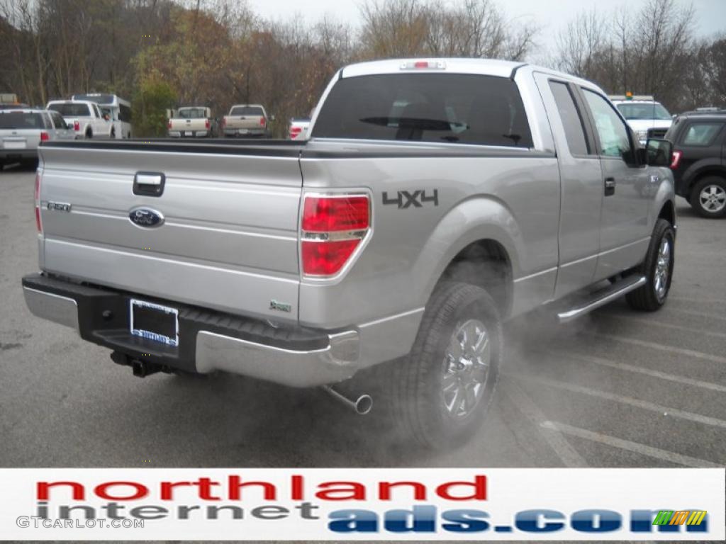 2010 F150 XLT SuperCab 4x4 - Ingot Silver Metallic / Medium Stone photo #6