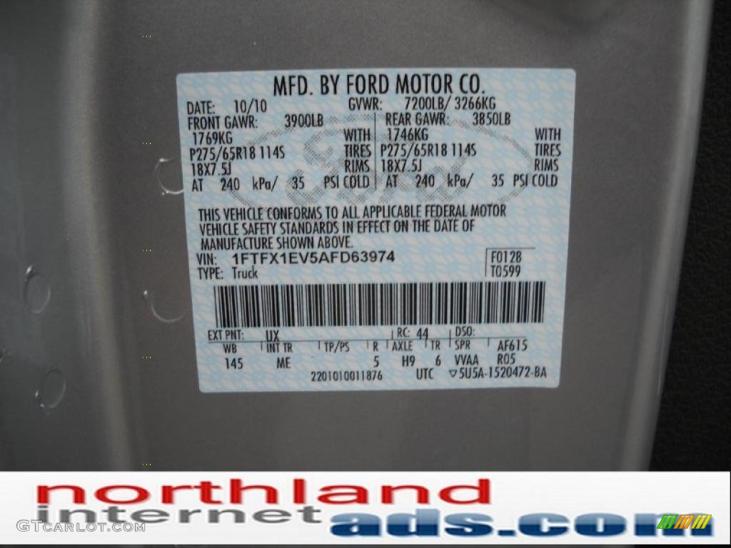 2010 F150 XLT SuperCab 4x4 - Ingot Silver Metallic / Medium Stone photo #12