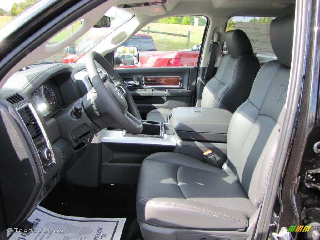 Dark Slate Gray Interior 2011 Dodge Ram 3500 HD Laramie Crew Cab Dually Photo #39294183