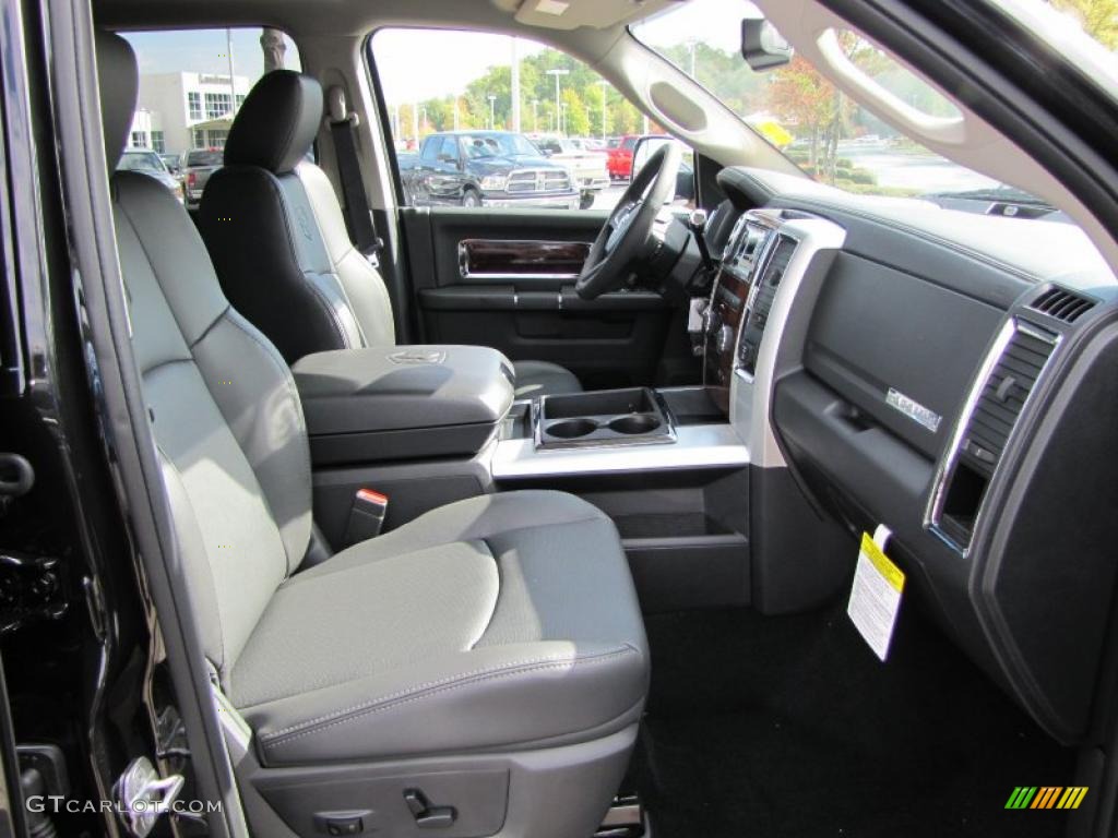 Dark Slate Gray Interior 2011 Dodge Ram 3500 HD Laramie Crew Cab Dually Photo #39294235