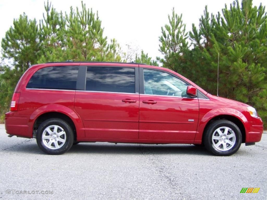 2008 Town & Country Touring Signature Series - Inferno Red Crystal Pearlcoat / Medium Slate Gray/Light Shale photo #11