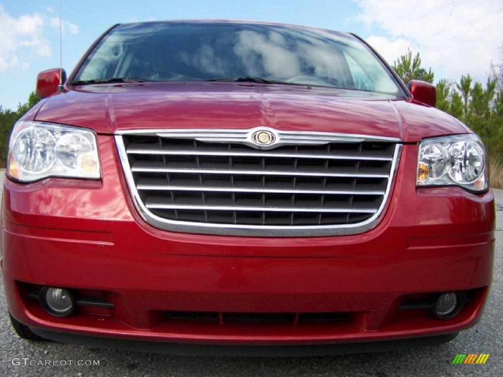 2008 Town & Country Touring Signature Series - Inferno Red Crystal Pearlcoat / Medium Slate Gray/Light Shale photo #16