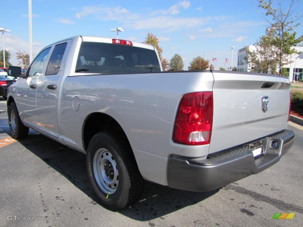 Bright Silver Metallic 2011 Dodge Ram 1500 ST Quad Cab Exterior Photo #39295315