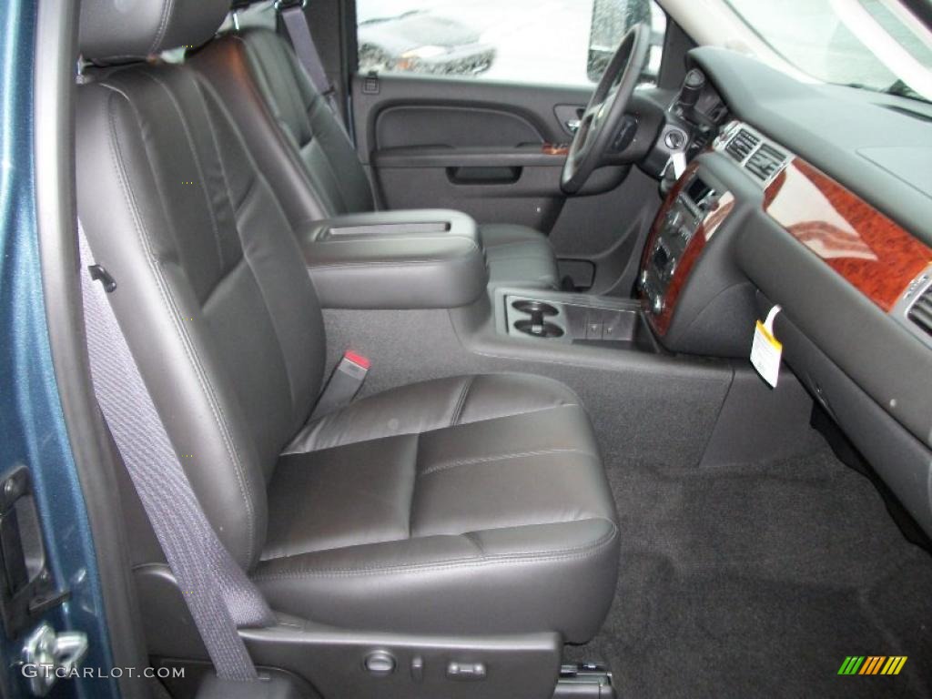 Ebony Interior 2011 Chevrolet Silverado 2500HD LTZ Extended Cab 4x4 Photo #39296351