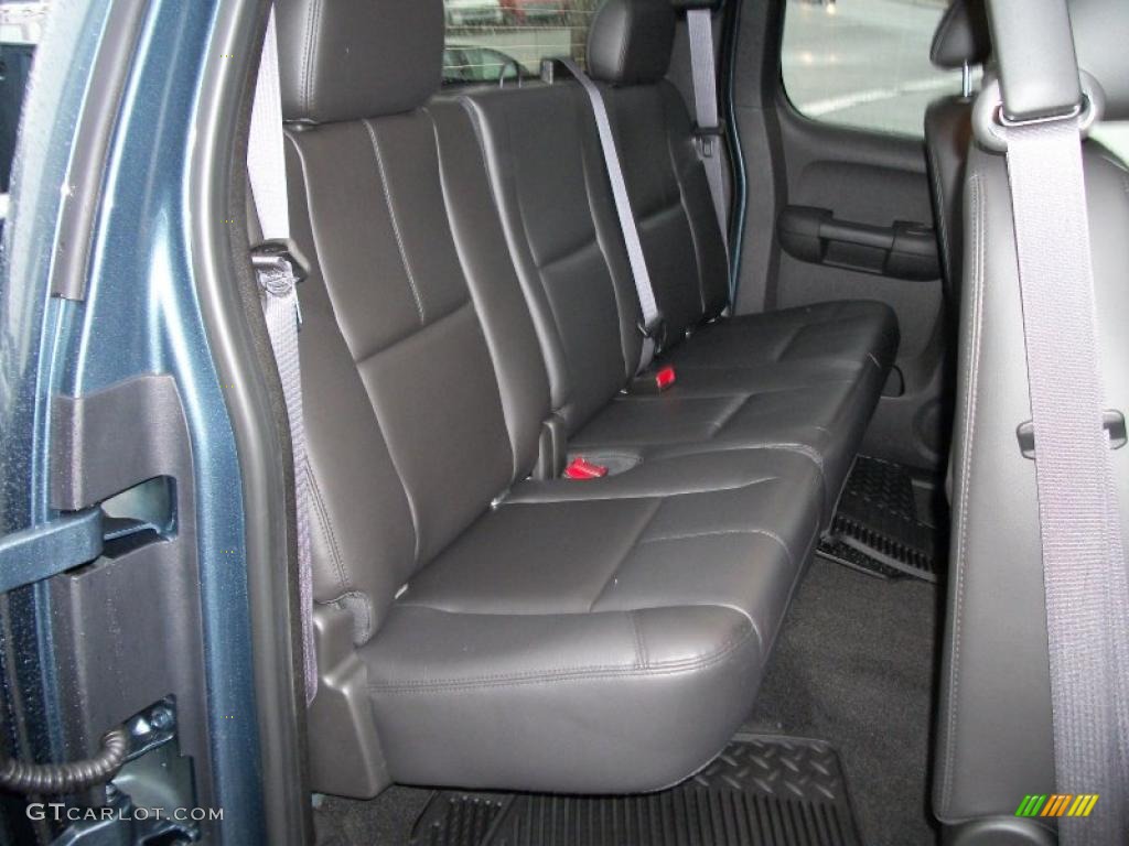 Ebony Interior 2011 Chevrolet Silverado 2500HD LTZ Extended Cab 4x4 Photo #39296399