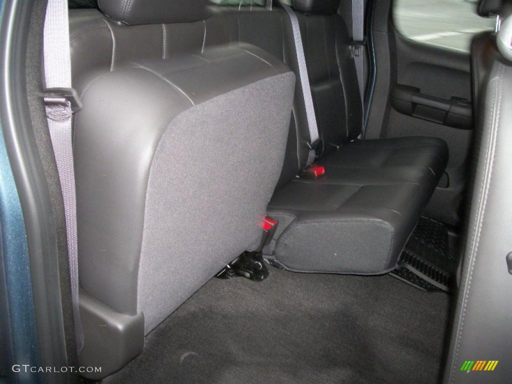 Ebony Interior 2011 Chevrolet Silverado 2500HD LTZ Extended Cab 4x4 Photo #39296415