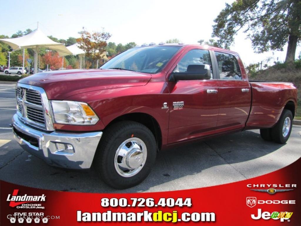 Deep Cherry Red Crystal Pearl Dodge Ram 3500 HD