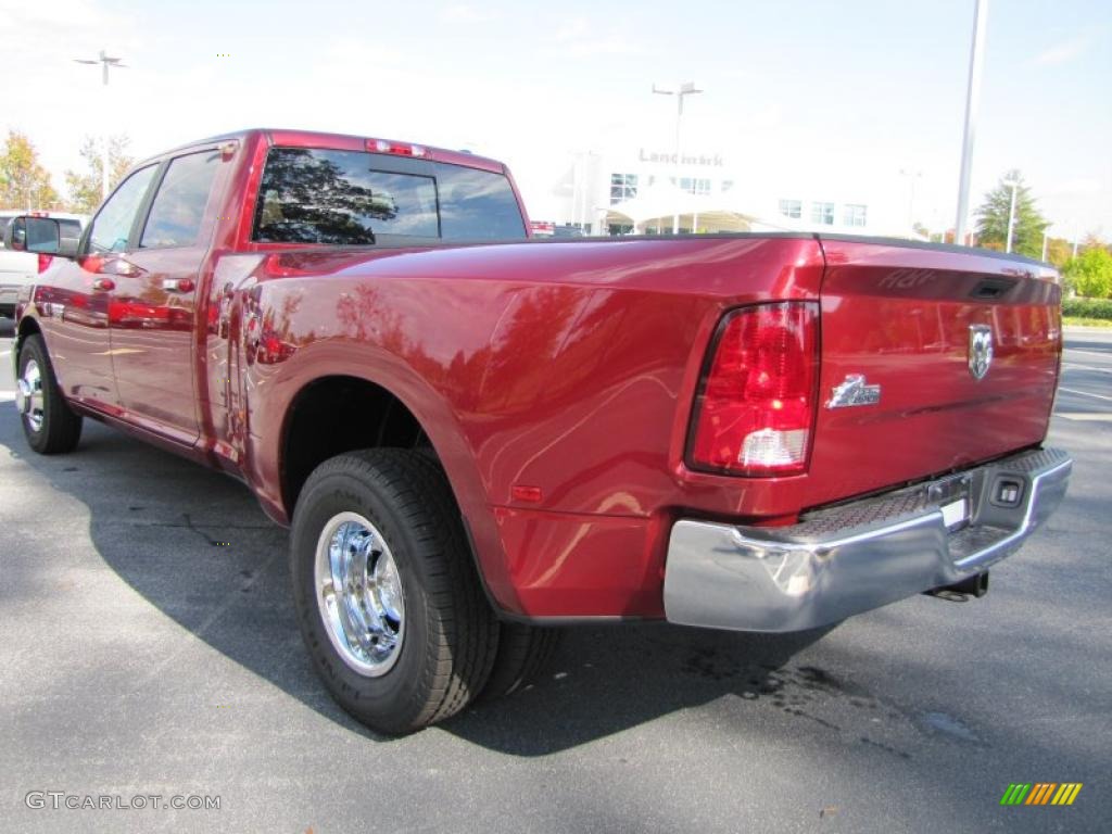 Deep Cherry Red Crystal Pearl 2011 Dodge Ram 3500 HD Big Horn Crew Cab Dually Exterior Photo #39296439