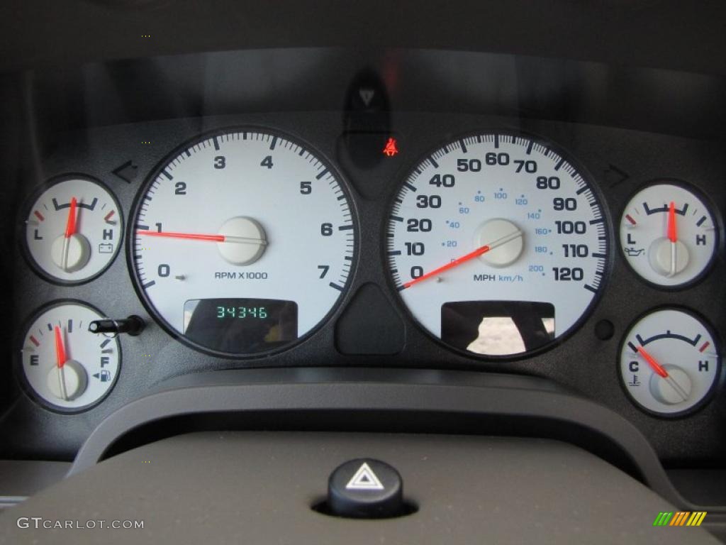 2004 Dodge Ram 1500 ST Regular Cab Gauges Photo #39297819