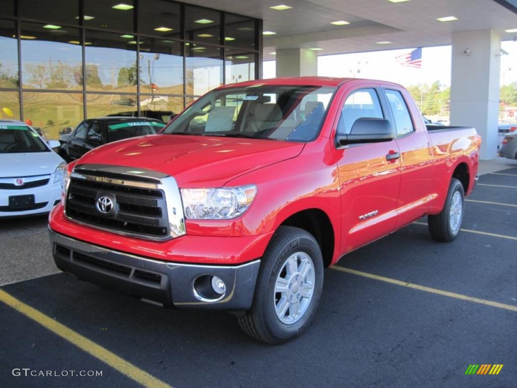 2011 Tundra Double Cab - Radiant Red / Sand Beige photo #1