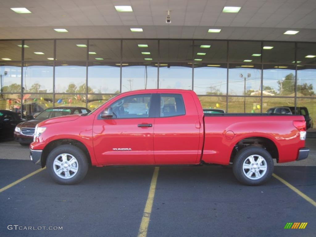 Radiant Red 2011 Toyota Tundra Double Cab Exterior Photo #39298797