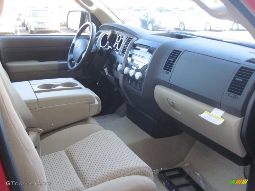 2011 Toyota Tundra Double Cab Sand Beige Dashboard Photo #39298997