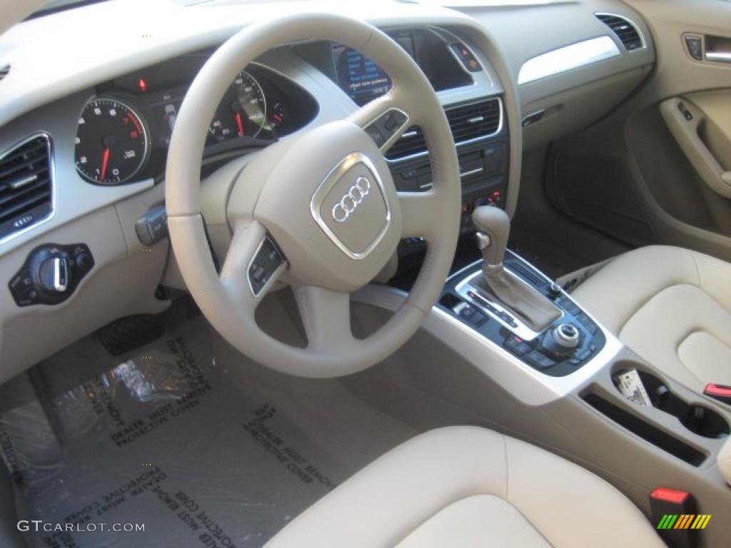 Beige Interior 2010 Audi A4 2.0T quattro Avant Photo #39299009