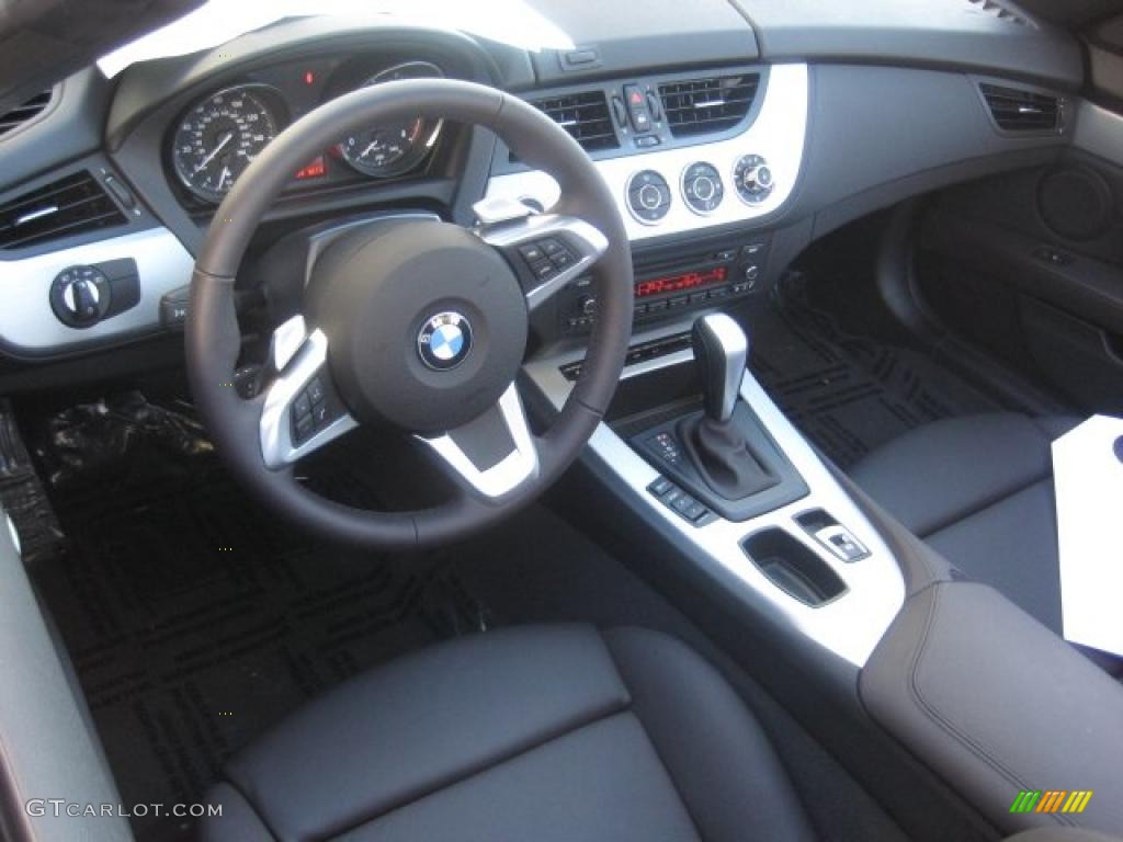 Black Interior 2010 BMW Z4 sDrive30i Roadster Photo #39299093