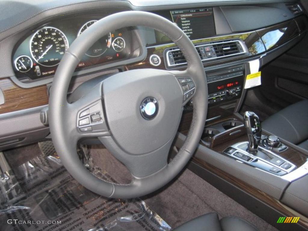 Black Interior 2011 BMW 7 Series 740Li Sedan Photo #39299333