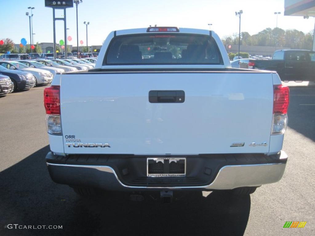 2011 Tundra CrewMax 4x4 - Super White / Sand Beige photo #4