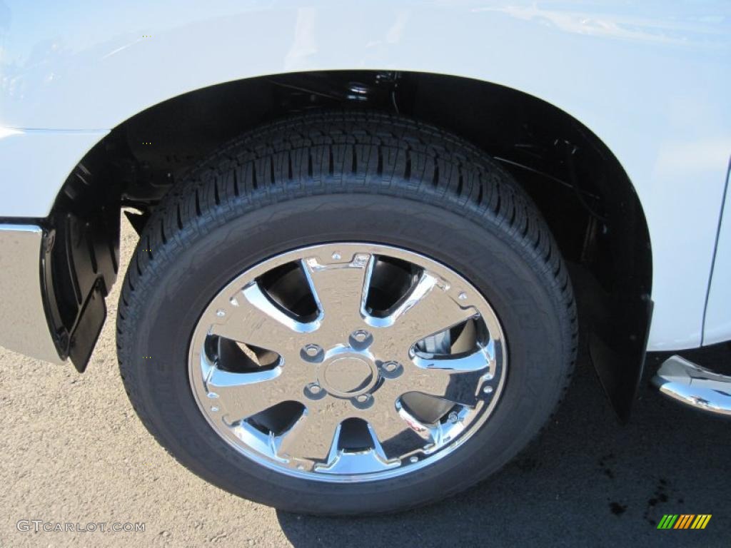 2011 Tundra CrewMax 4x4 - Super White / Sand Beige photo #9