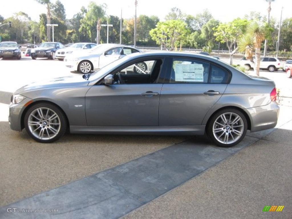2011 3 Series 335i Sedan - Space Gray Metallic / Black photo #2