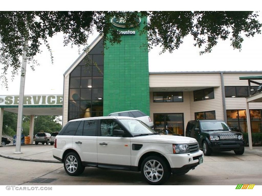 2008 Range Rover Sport HSE - Alaska White / Almond photo #1