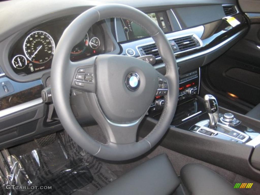 Black Interior 2010 BMW 5 Series 535i Gran Turismo Photo #39299641
