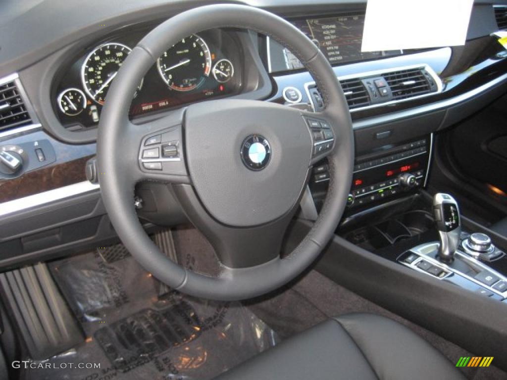 Black Interior 2010 BMW 5 Series 535i Gran Turismo Photo #39300221