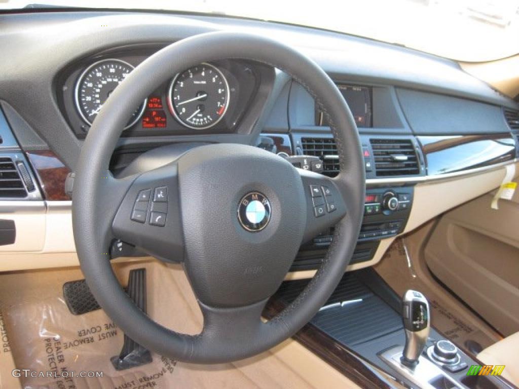 2011 BMW X5 xDrive 35i Beige Dashboard Photo #39300497