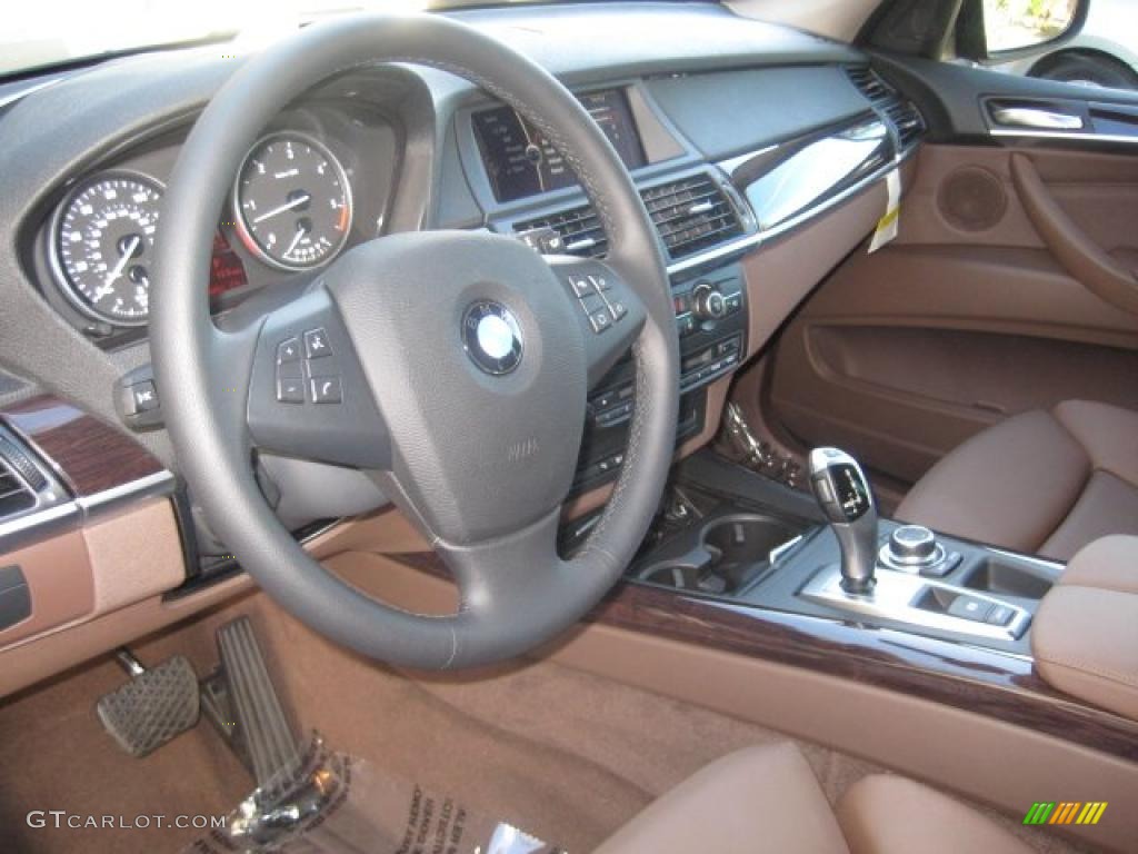 Tobacco Nevada Leather Interior 2011 BMW X5 xDrive 35d Photo #39300741